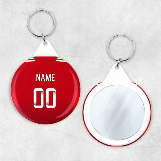United Women Home Kit Mirror Keyring (24/25 KIT)