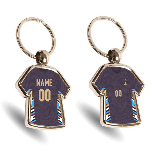 England Metal Away Mini Shirt Keyring