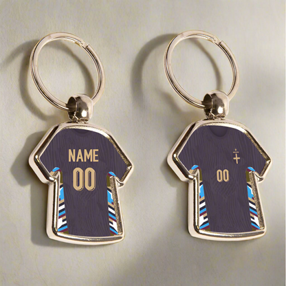 England Metal Away Mini Shirt Keyring