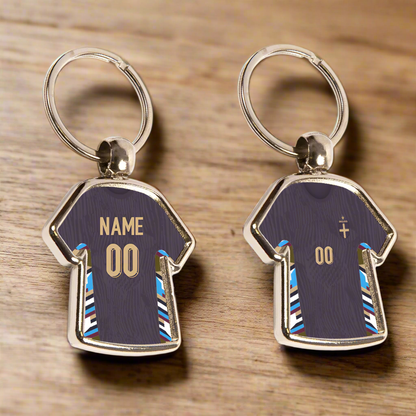 England Metal Away Mini Shirt Keyring