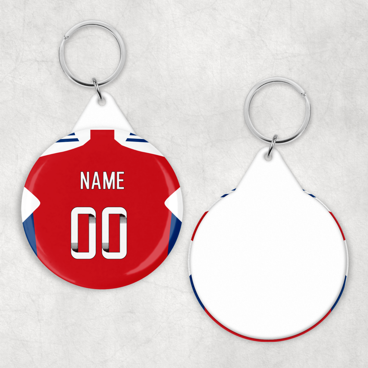 Arsenal Women Home Kit Button Keyring (24/25 KIT)