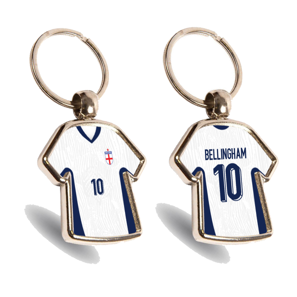 England Metal Home Mini Shirt Keyring