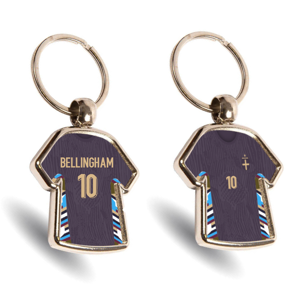 England Metal Away Mini Shirt Keyring