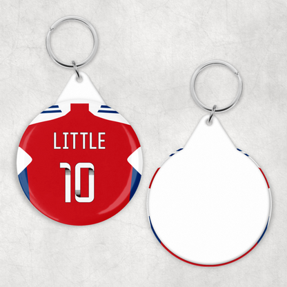 Arsenal Women Home Kit Button Keyring (24/25 KIT)