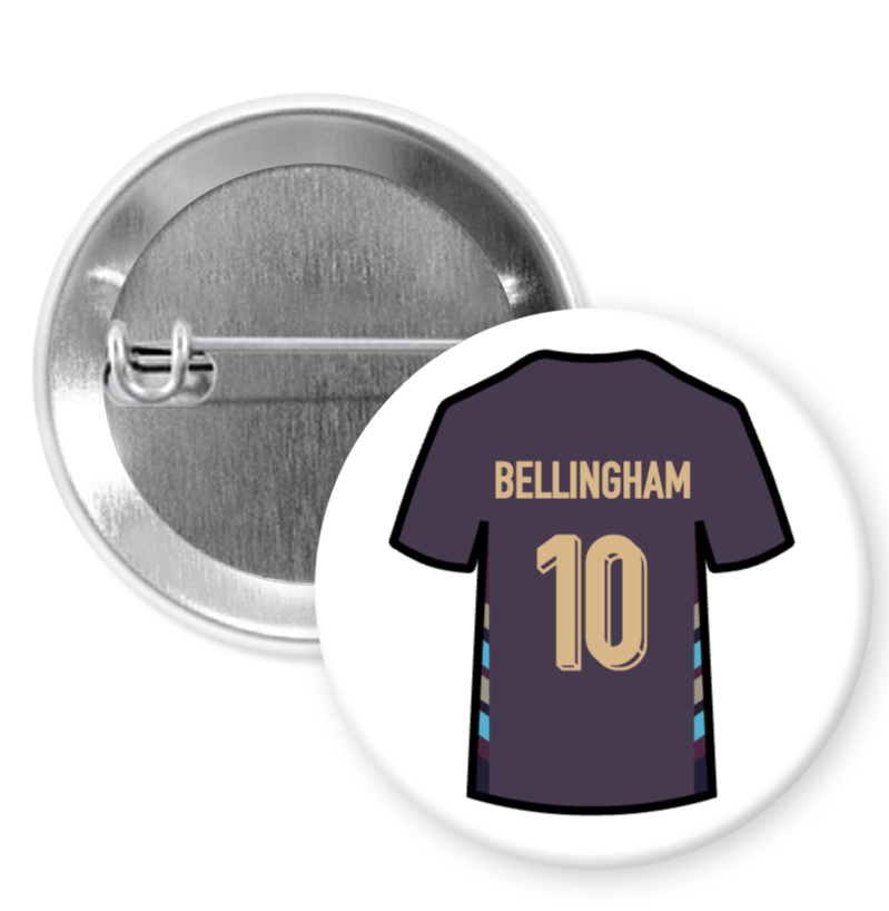 England Away Shirt Player Badges