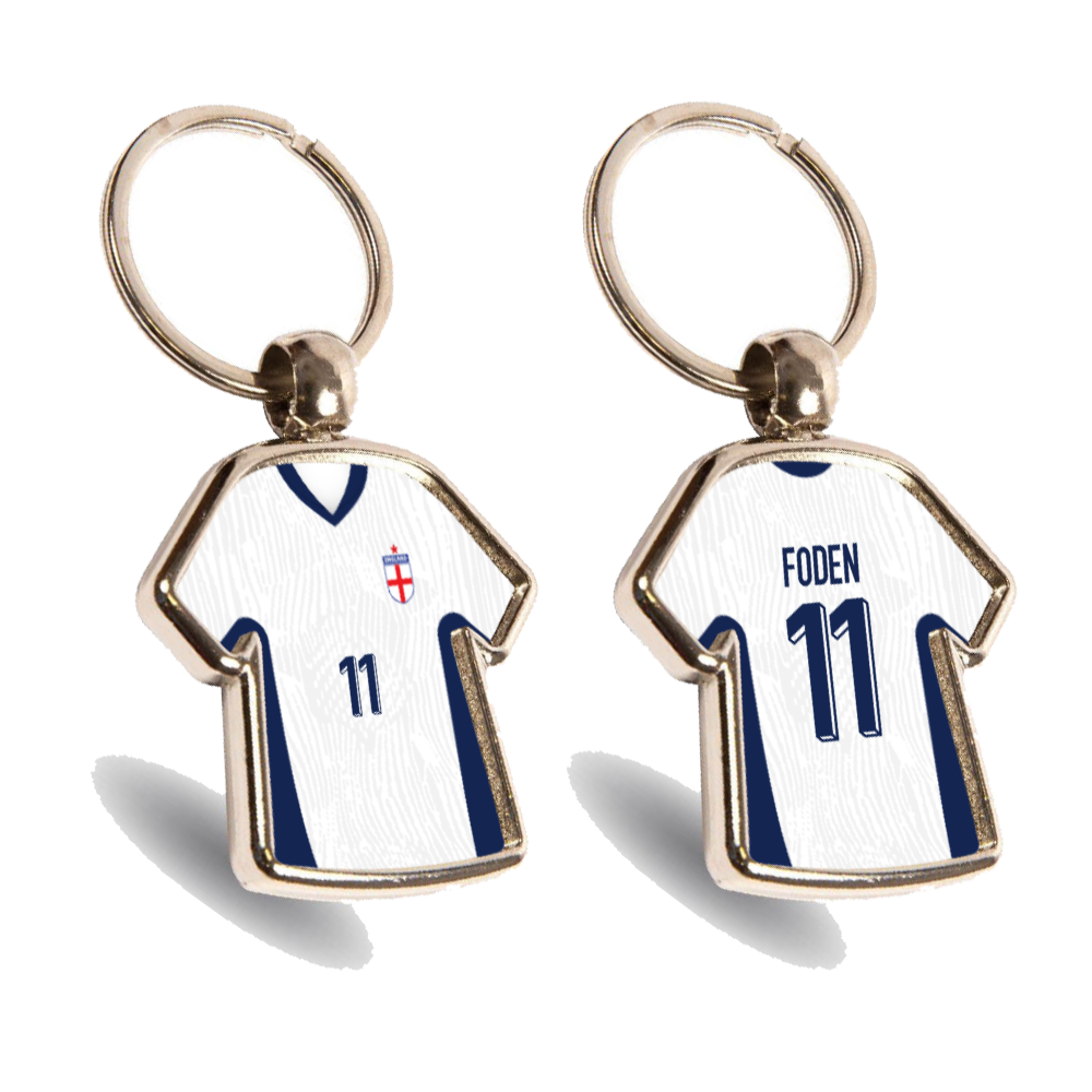 England Metal Home Mini Shirt Keyring