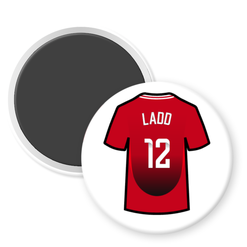 United Women Home Shirt Illustration Player Fridge Magnets (24/25 KIT)