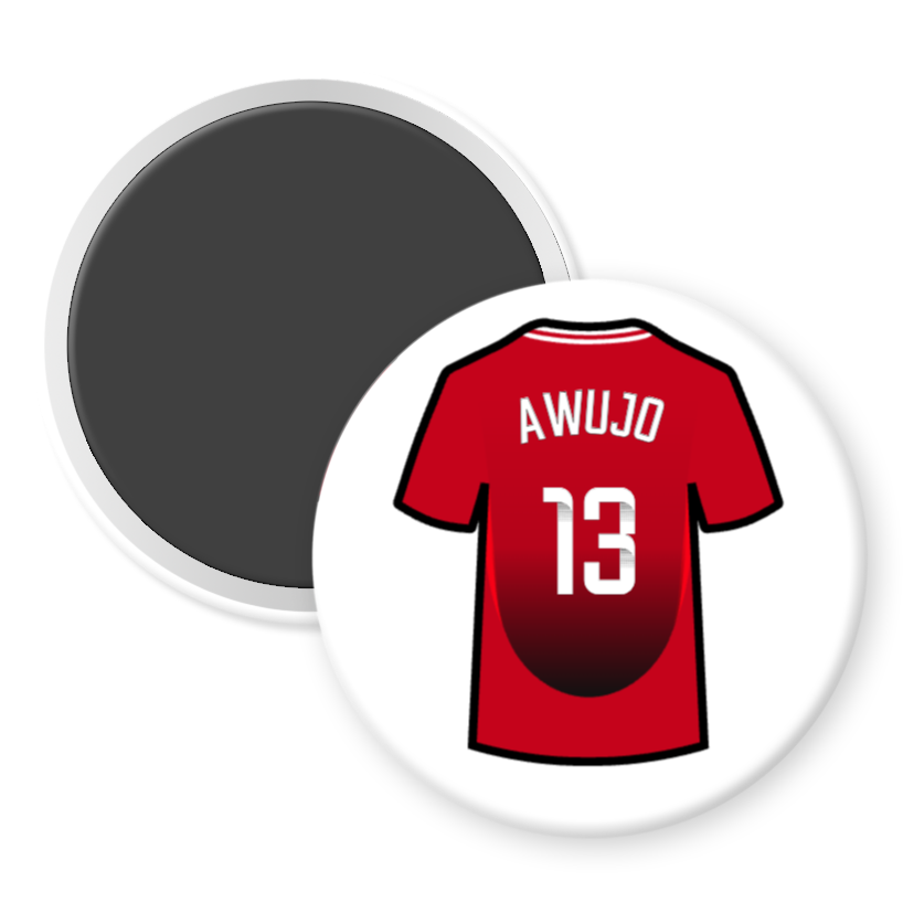 United Women Home Shirt Illustration Player Fridge Magnets (24/25 KIT)