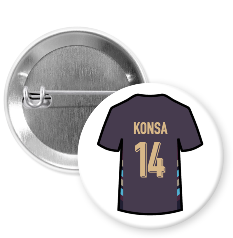 England Away Shirt Player Badges