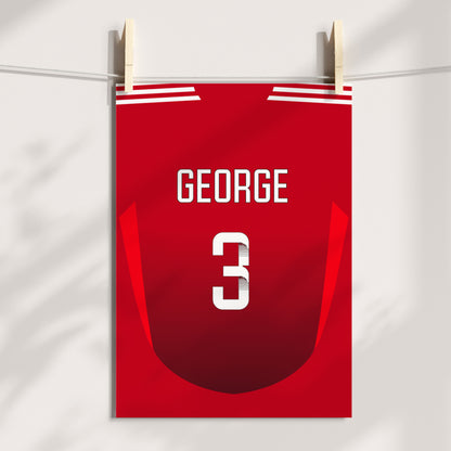 Man Utd Women Home Kit Poster (24/25 Kit)