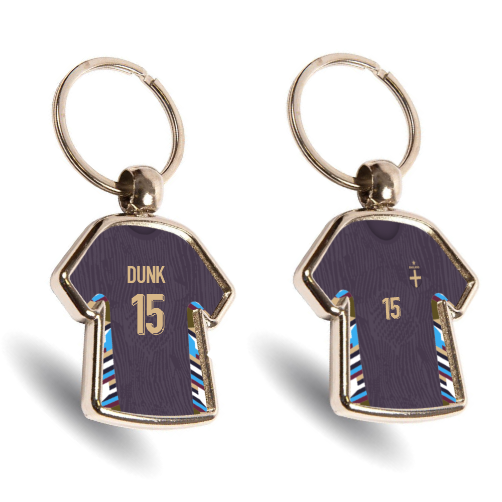 England Metal Away Mini Shirt Keyring