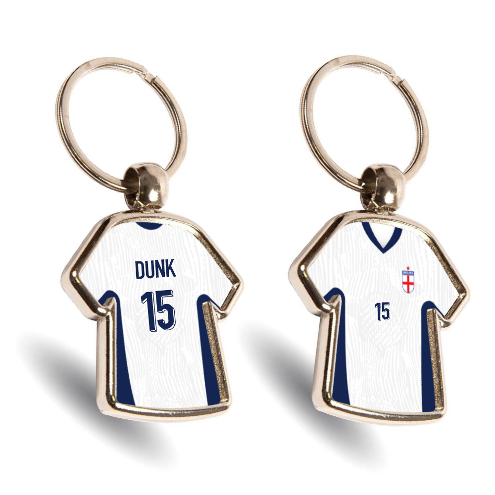 England Metal Home Mini Shirt Keyring
