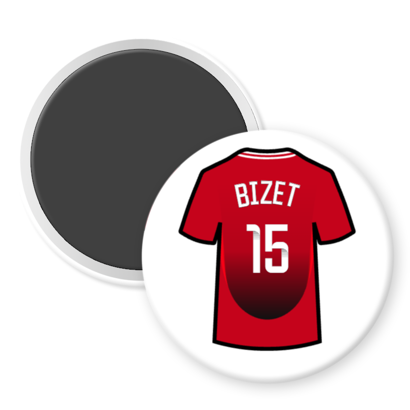 United Women Home Shirt Illustration Player Fridge Magnets (24/25 KIT)