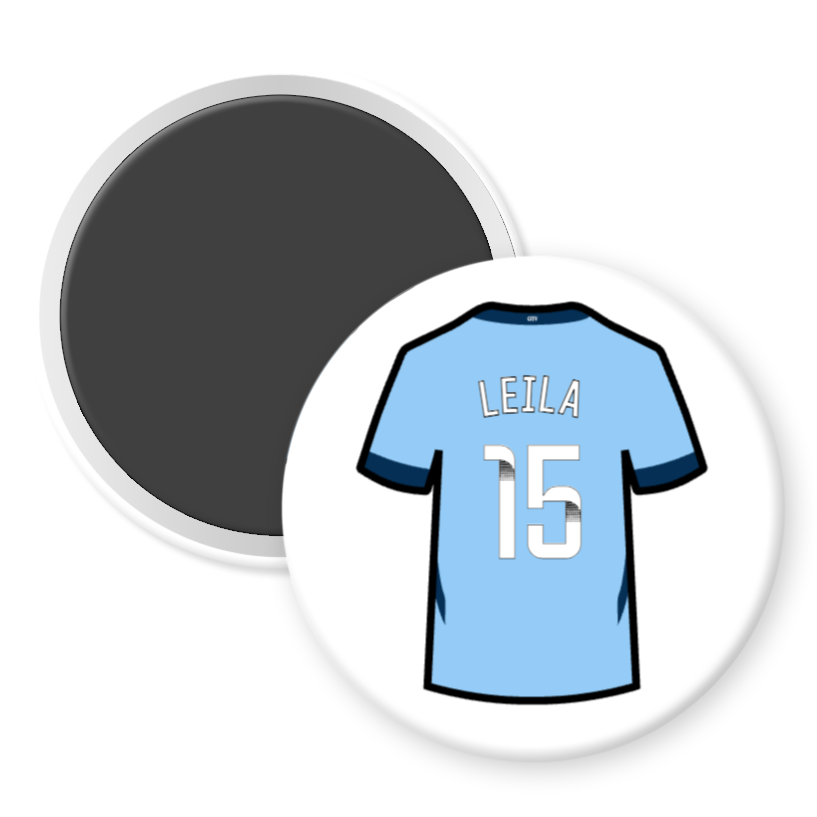 Man City Women Home Shirt Illustration Fridge Magnets (24/25 KIT)