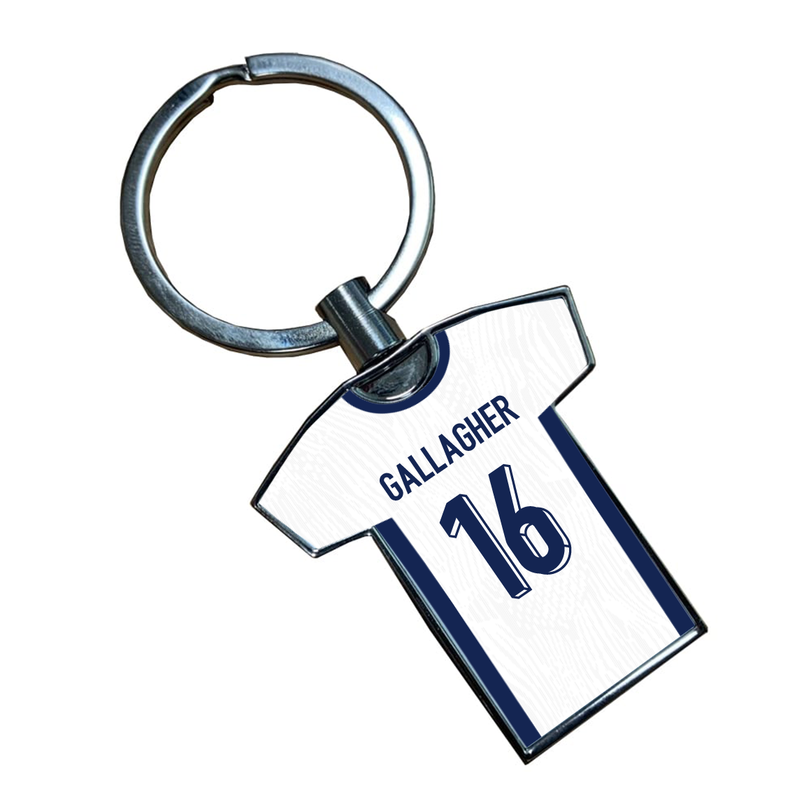 England Metal Home Shirt Keyring