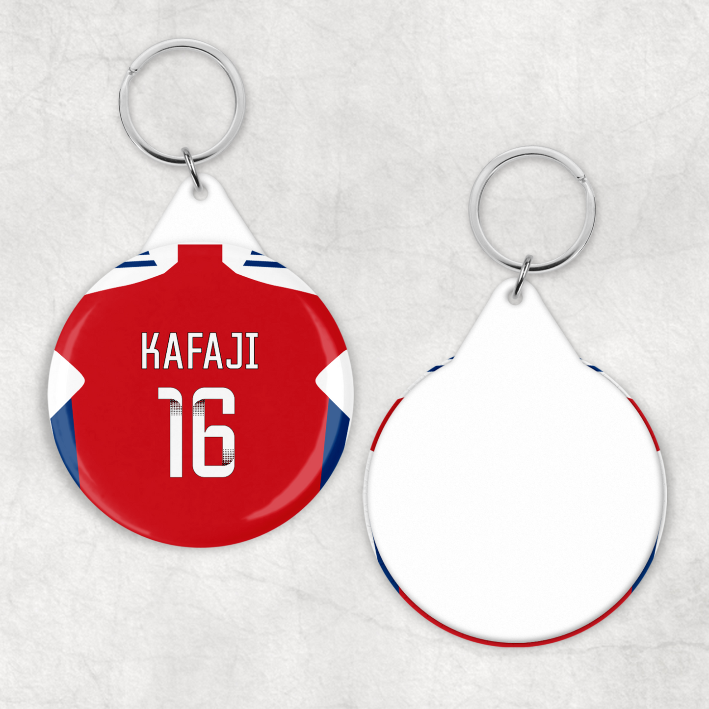 Arsenal Women Home Kit Button Keyring (24/25 KIT)