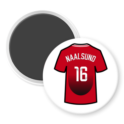 United Women Home Shirt Illustration Player Fridge Magnets (24/25 KIT)