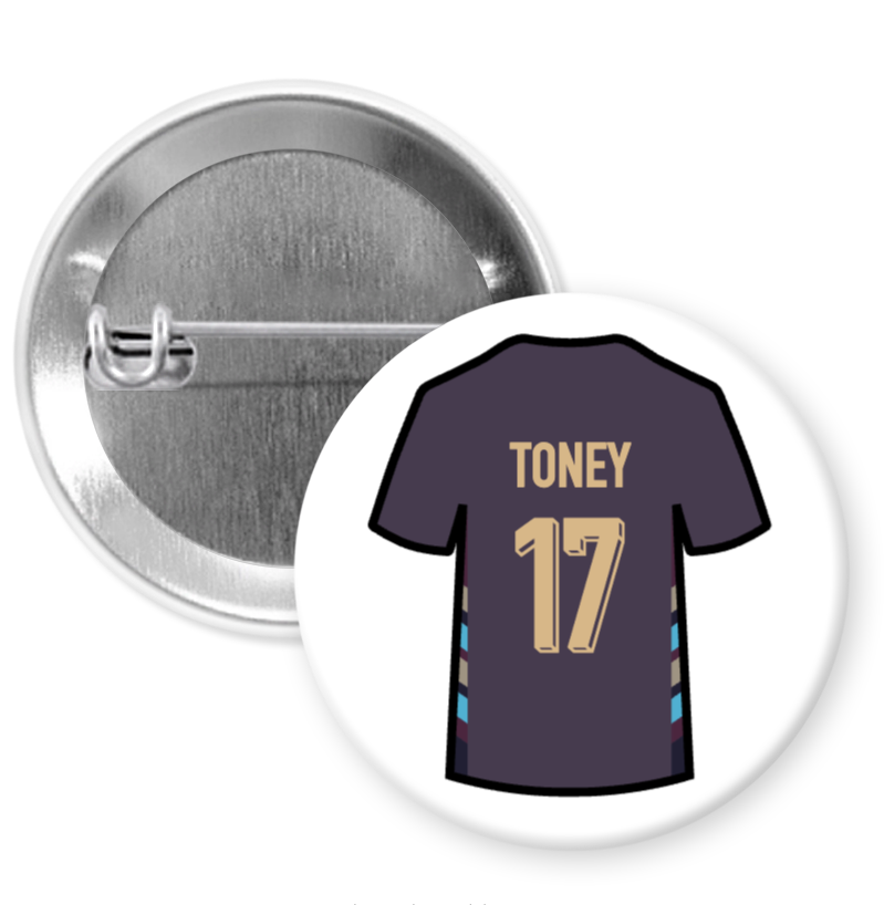 England Away Shirt Player Badges