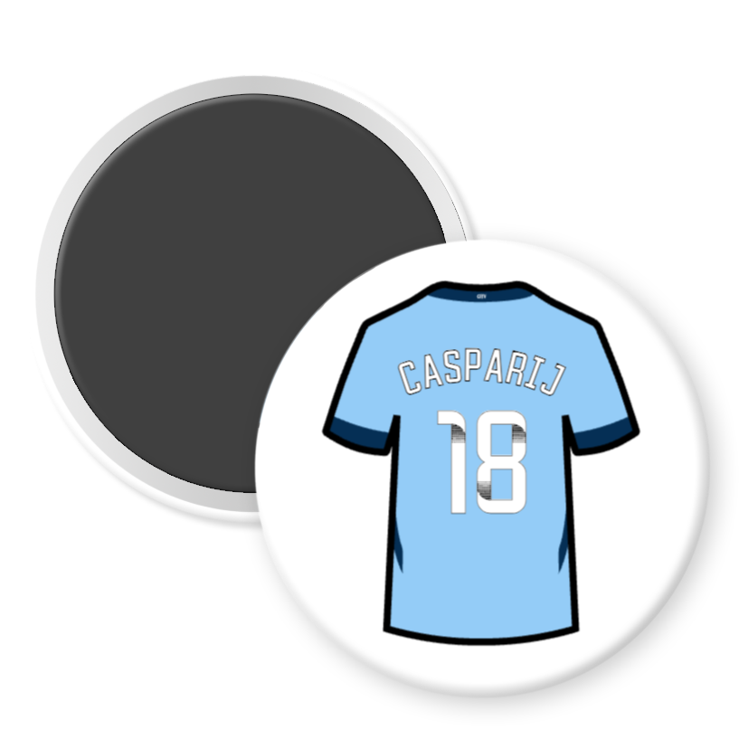Man City Women Home Shirt Illustration Fridge Magnets (24/25 KIT)