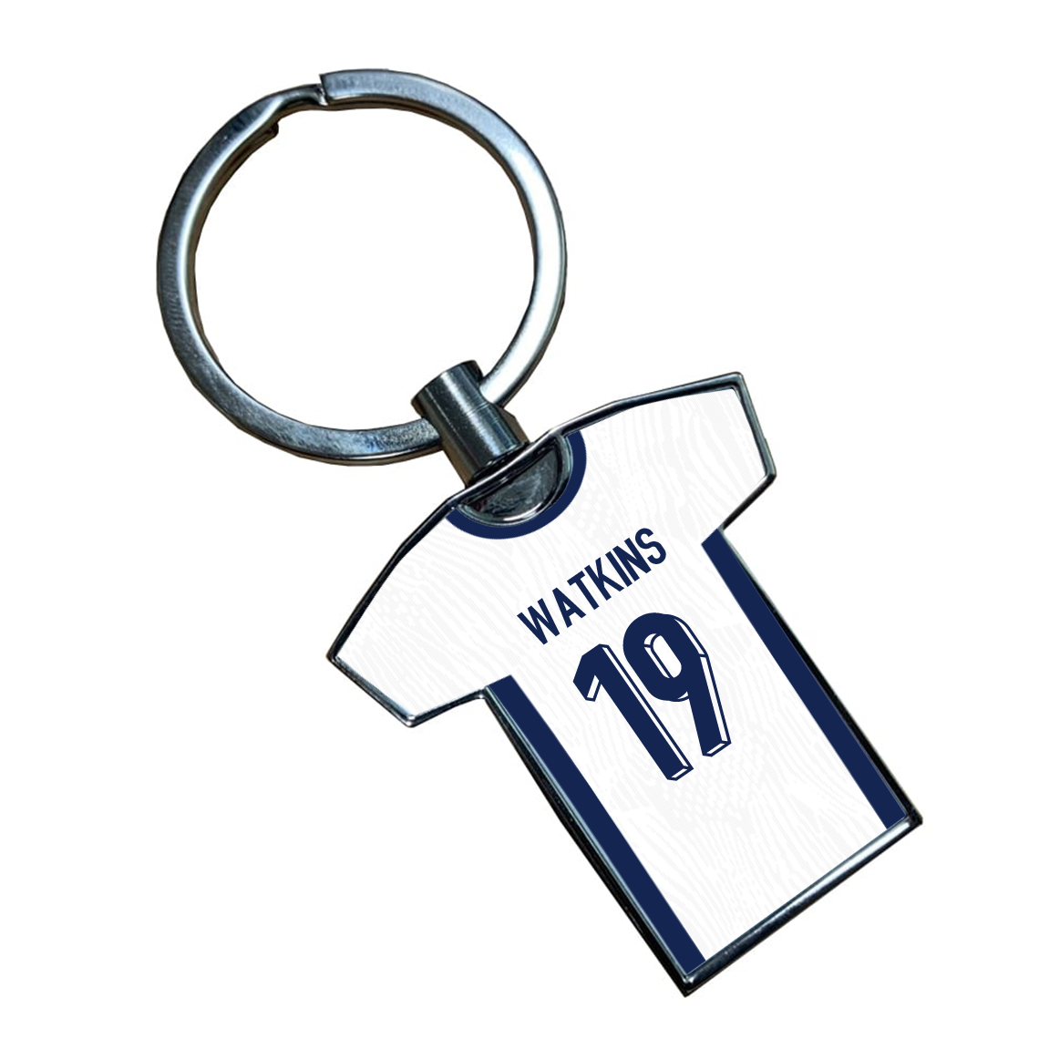 England Metal Home Shirt Keyring