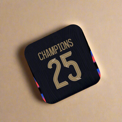 United Women Home Kit Shirt Metal Keyring (24/25 KIT) - RAINBOW EDITION