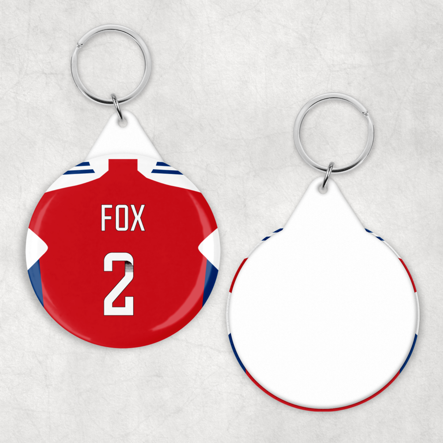 Arsenal Women Home Kit Button Keyring (24/25 KIT)
