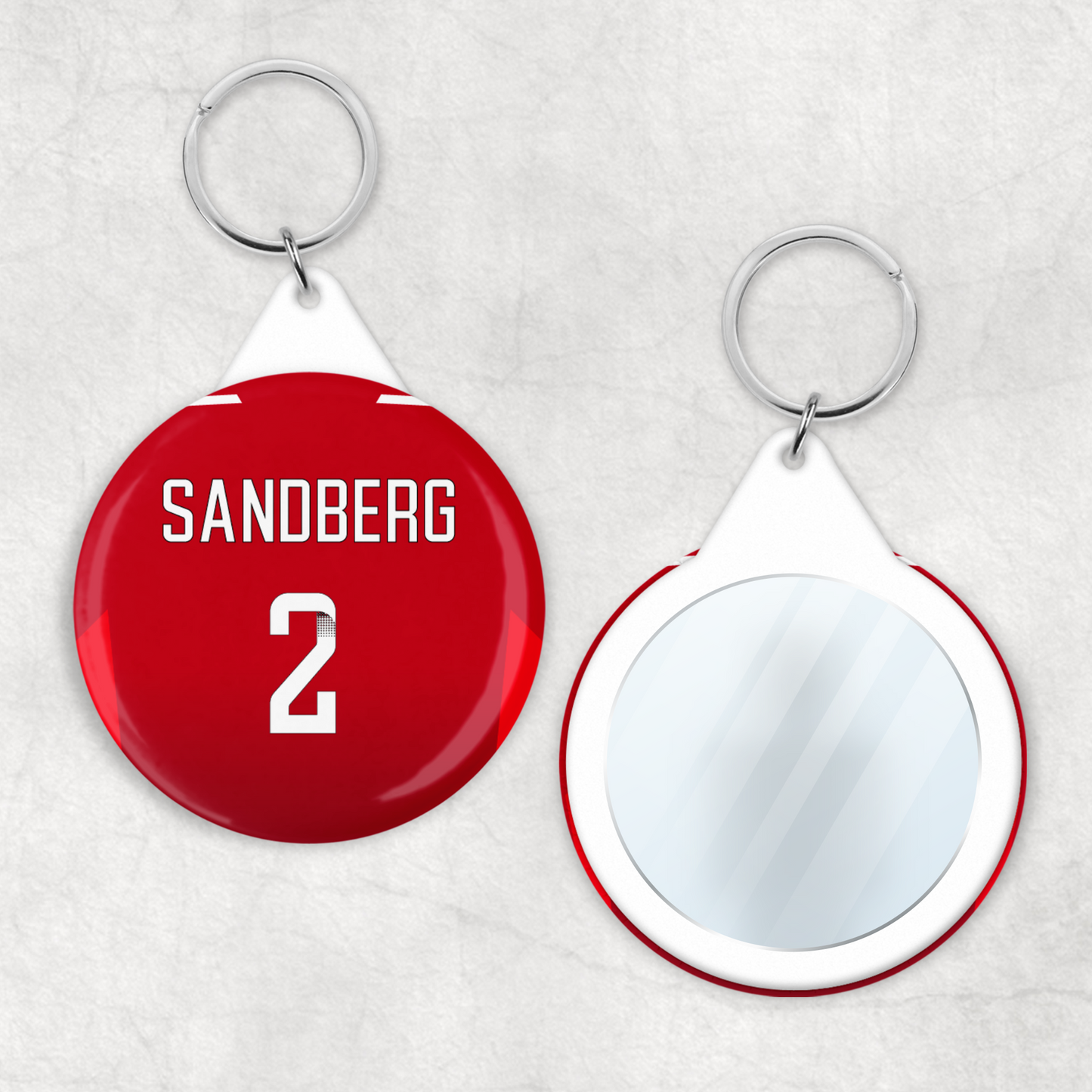 United Women Home Kit Mirror Keyring (24/25 KIT)