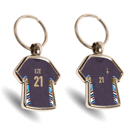 England Metal Away Mini Shirt Keyring
