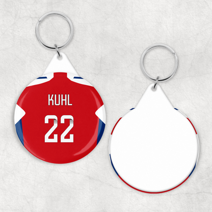 Arsenal Women Home Kit Button Keyring (24/25 KIT)