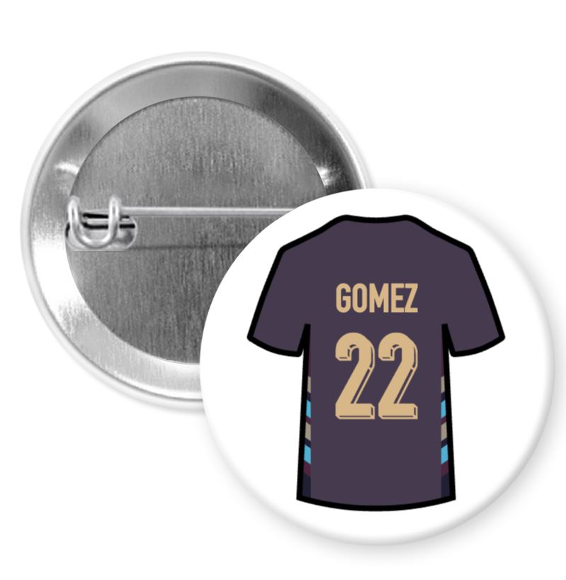 England Away Shirt Player Badges