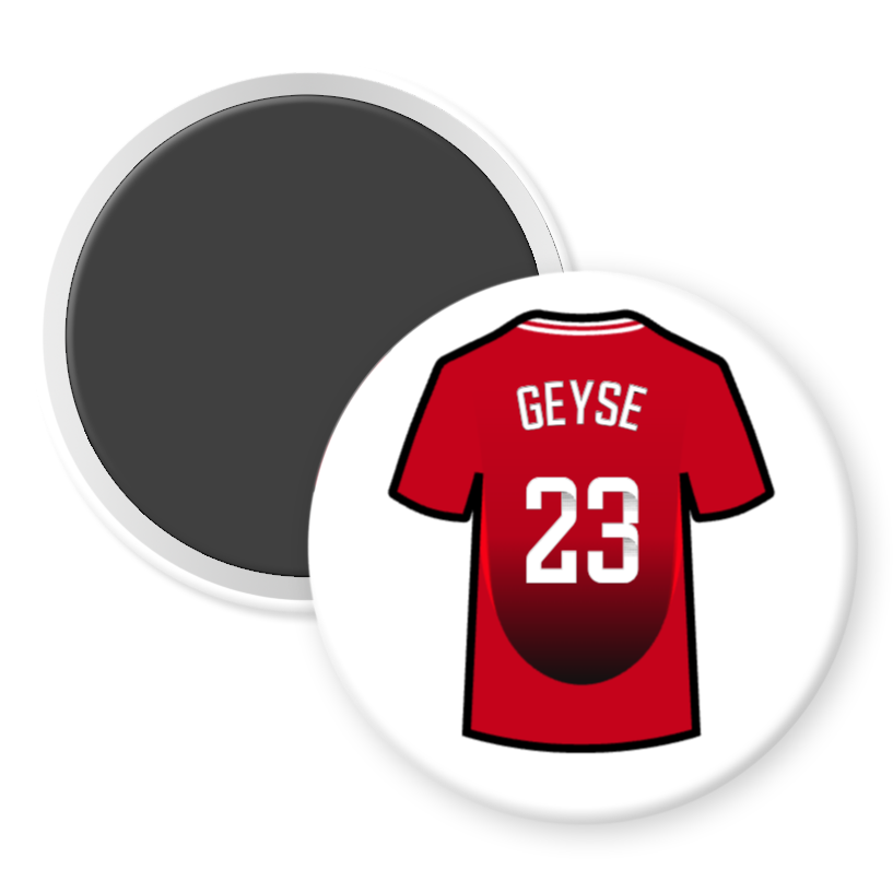 United Women Home Shirt Illustration Player Fridge Magnets (24/25 KIT)