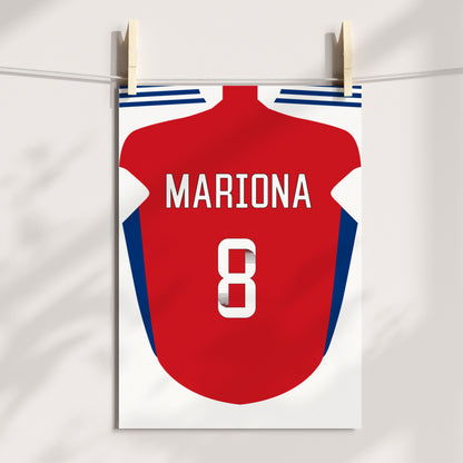 Arsenal Women Home Kit Poster (24/25 Kit)