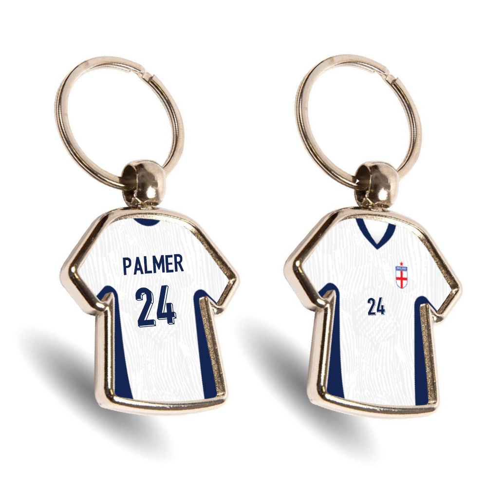 England Metal Home Mini Shirt Keyring