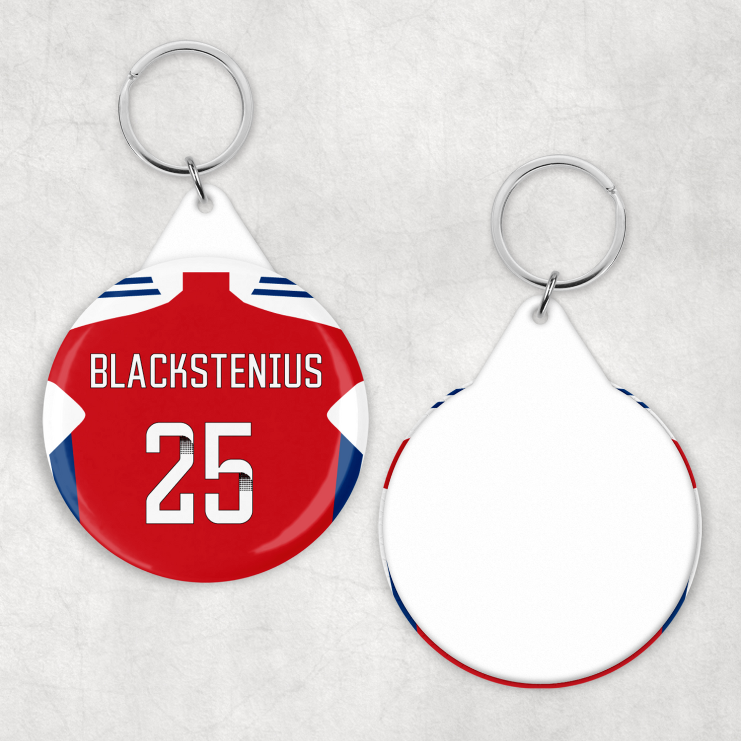 Arsenal Women Home Kit Button Keyring (24/25 KIT)