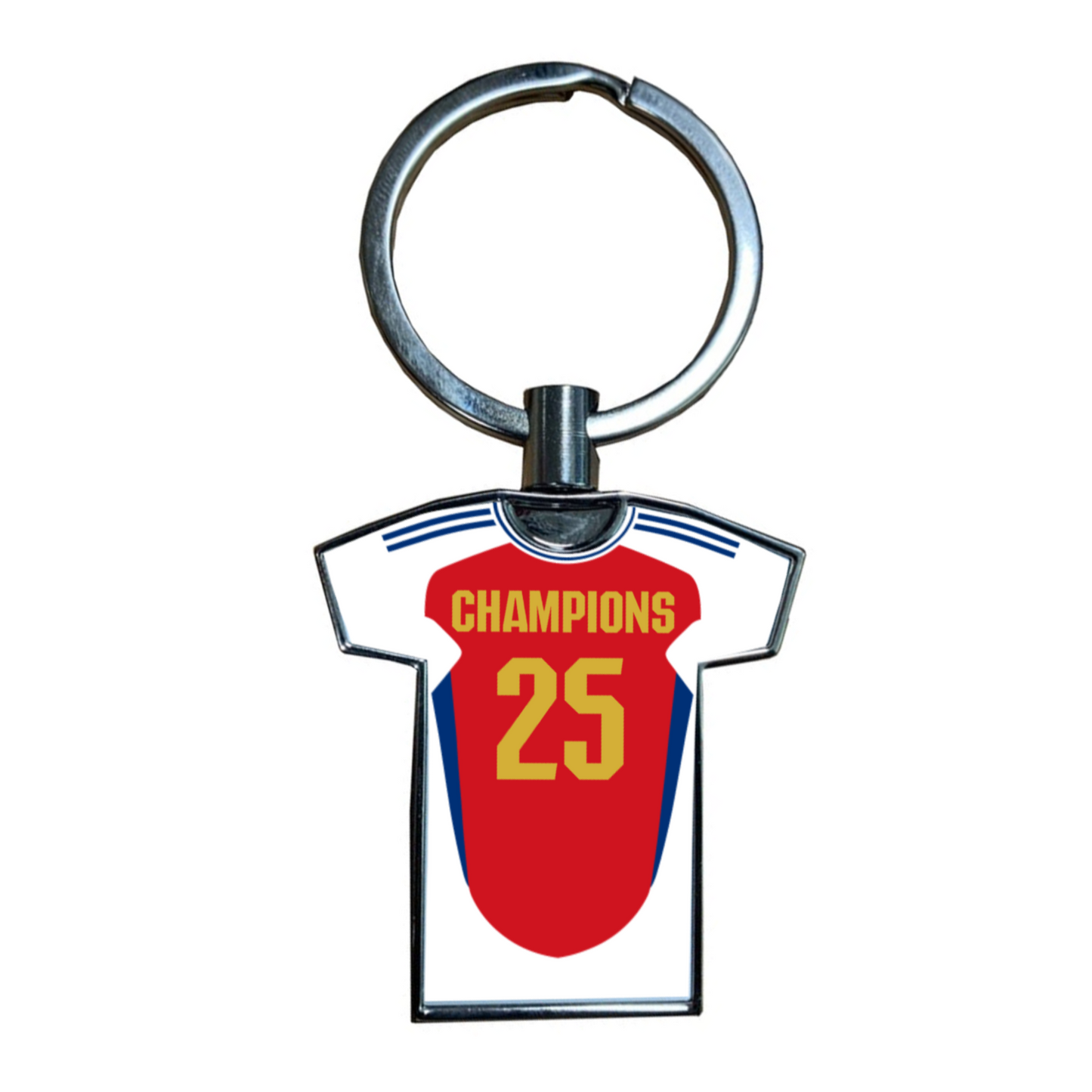 United Women Home Kit Shirt Metal Keyring (24/25 KIT) - RAINBOW EDITION