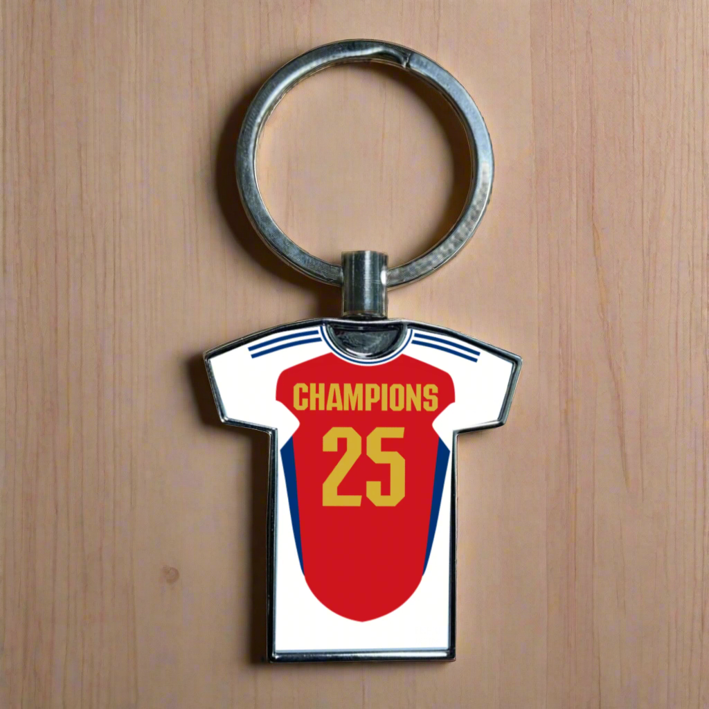 United Women Home Kit Shirt Metal Keyring (24/25 KIT) - RAINBOW EDITION