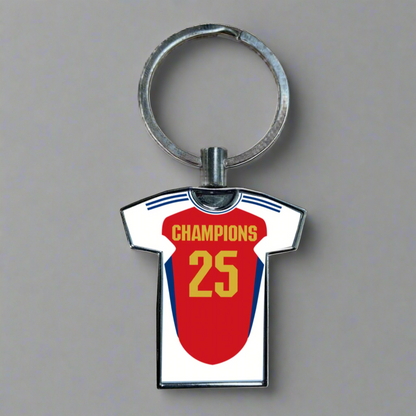 United Women Home Kit Shirt Metal Keyring (24/25 KIT) - RAINBOW EDITION