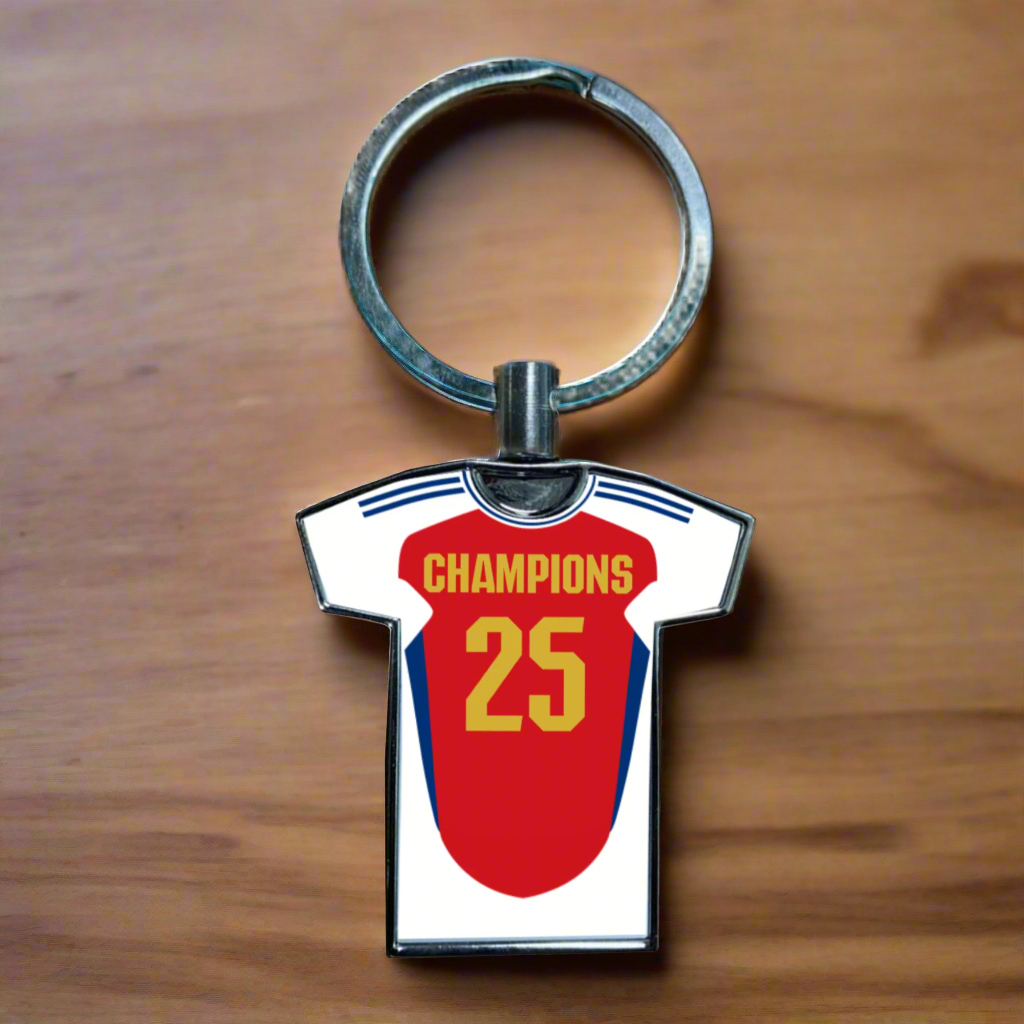 United Women Home Kit Shirt Metal Keyring (24/25 KIT) - RAINBOW EDITION