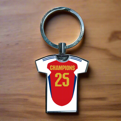 United Women Home Kit Shirt Metal Keyring (24/25 KIT) - RAINBOW EDITION