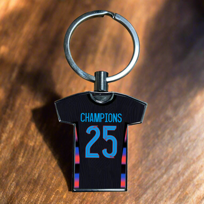 United Women Home Kit Shirt Metal Keyring (24/25 KIT) - RAINBOW EDITION