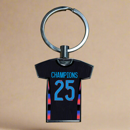 United Women Home Kit Shirt Metal Keyring (24/25 KIT) - RAINBOW EDITION