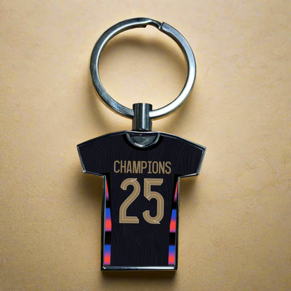 United Women Home Kit Shirt Metal Keyring (24/25 KIT) - RAINBOW EDITION