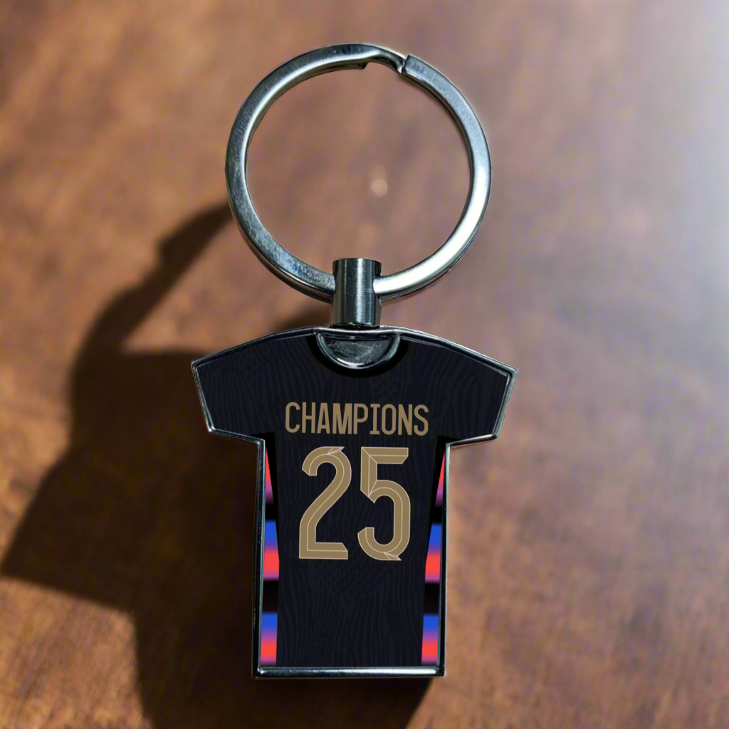 United Women Home Kit Shirt Metal Keyring (24/25 KIT) - RAINBOW EDITION