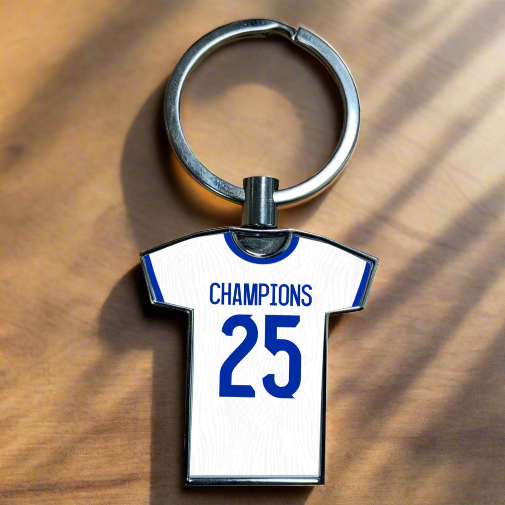 United Women Home Kit Shirt Metal Keyring (24/25 KIT) - RAINBOW EDITION