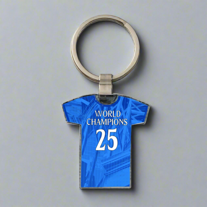 United Women Home Kit Shirt Metal Keyring (24/25 KIT) - RAINBOW EDITION