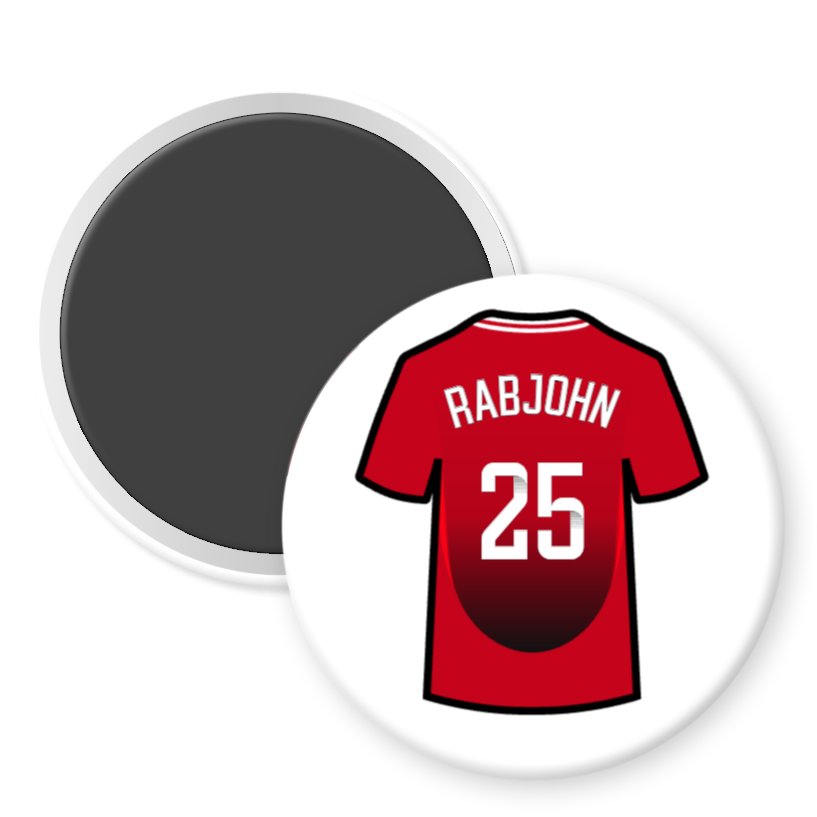 United Women Home Shirt Illustration Player Fridge Magnets (24/25 KIT)
