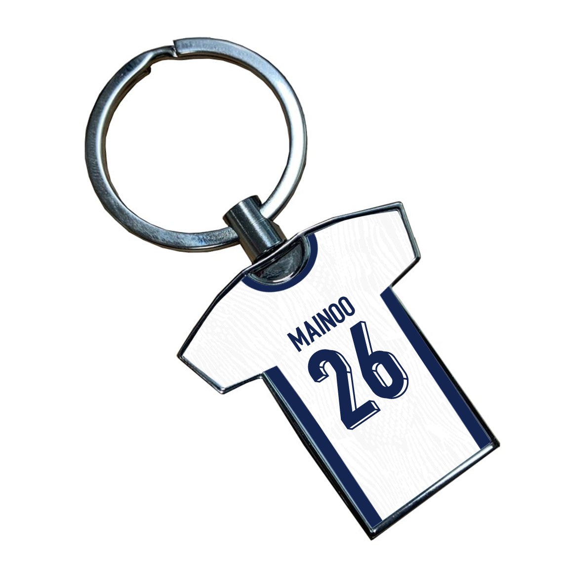 England Metal Home Shirt Keyring