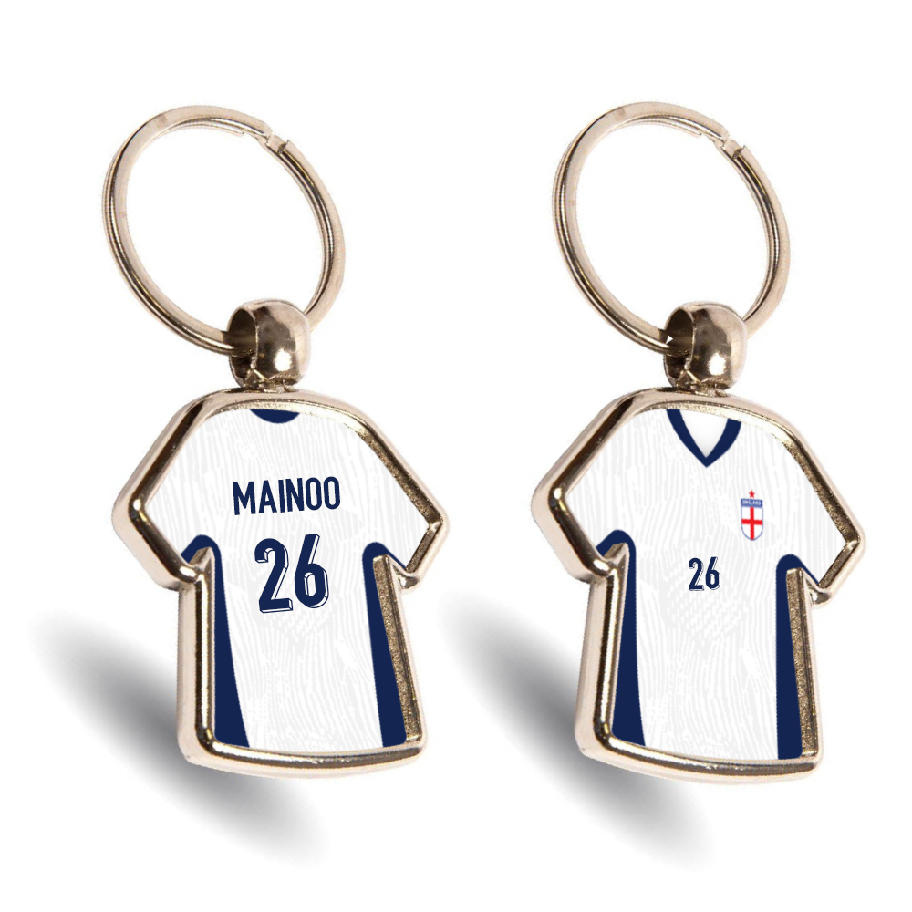 England Metal Home Mini Shirt Keyring
