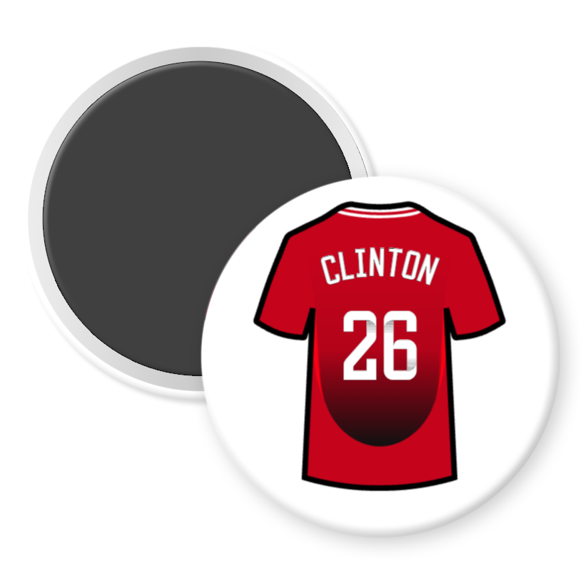 United Women Home Shirt Illustration Player Fridge Magnets (24/25 KIT)
