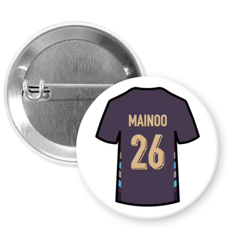 England Away Shirt Player Badges
